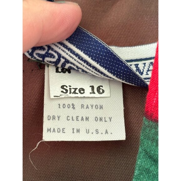 Vintage Jessica Howard Womens Tropical Fruit Print Dress Short Sleeves Mid-Lengt - Picture 7 of 13